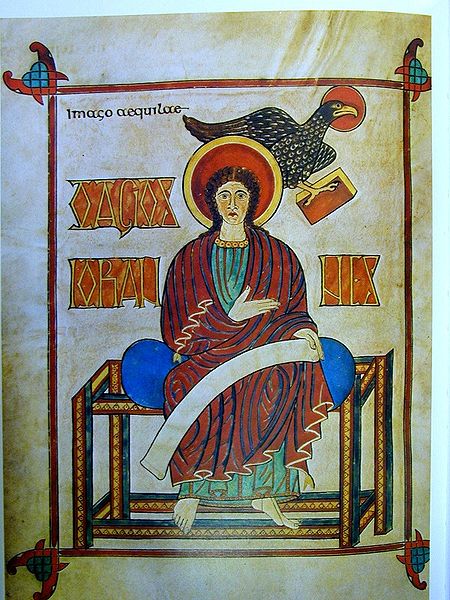 Lindusfarne Gospels John The Evangelist 