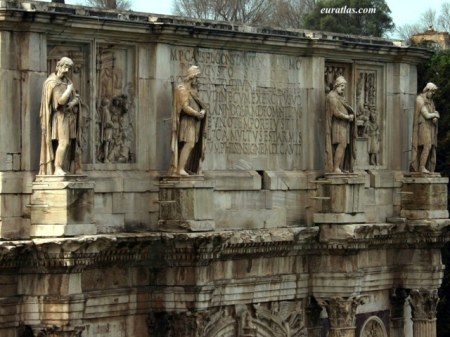 Gaullic Warriors(with Mithric caps) atop Constantines Triumphal Arch