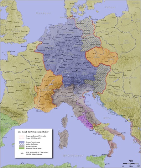 The Holy Roman Empire in 1000AD