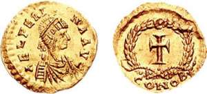 AELIA VERINA, wife of Leo I. Augusta 457-484 AD.Constantinople mint.Struck 462-466 AD